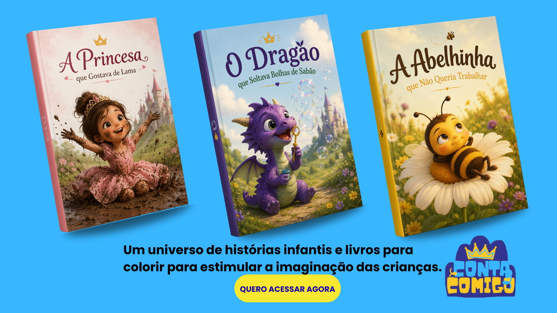 Capa do e-book Clube Infantil Conta Comigo – Histórias Encantadoras Para Crianças